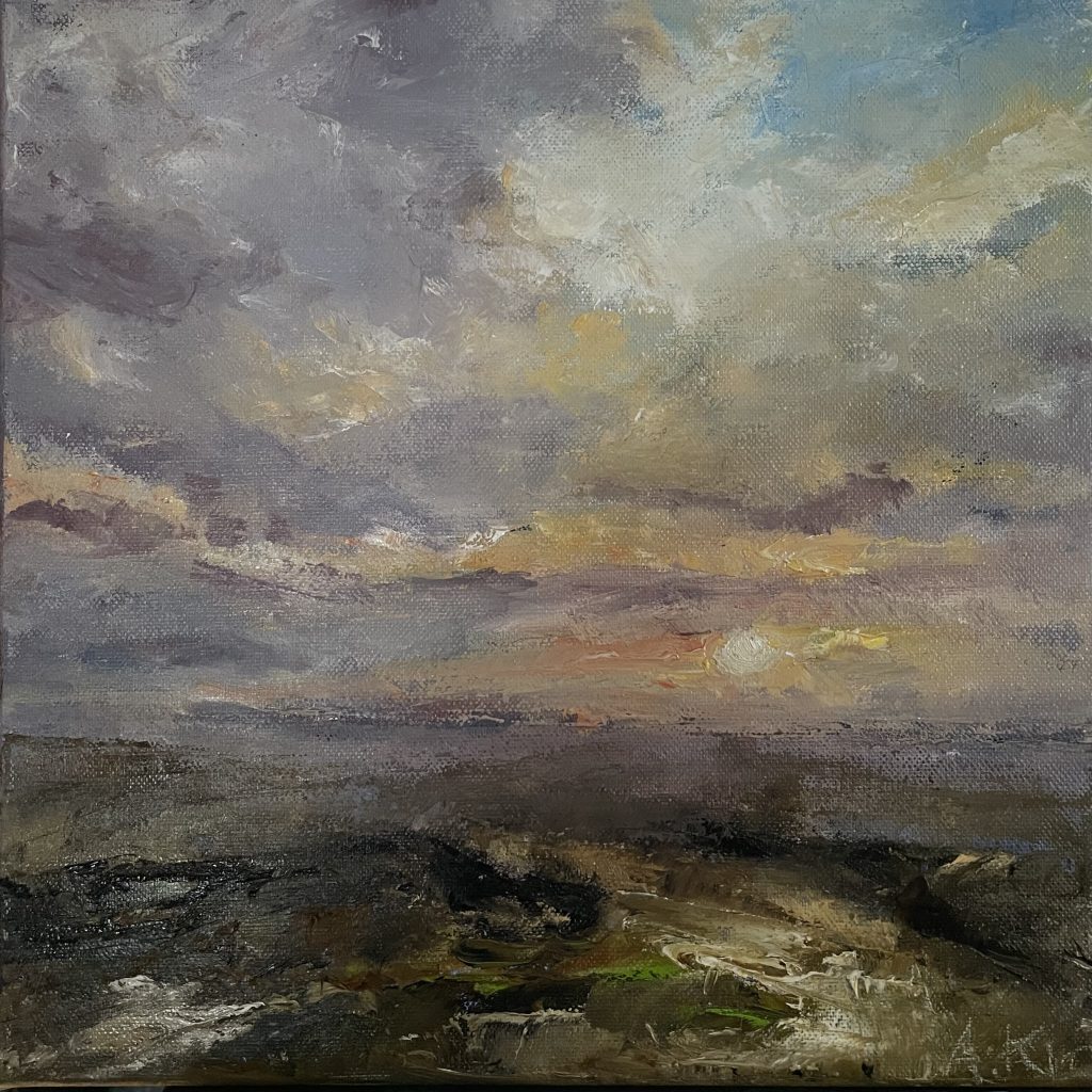 Morgenstimmung Sonnenaufgang hinterm Haus