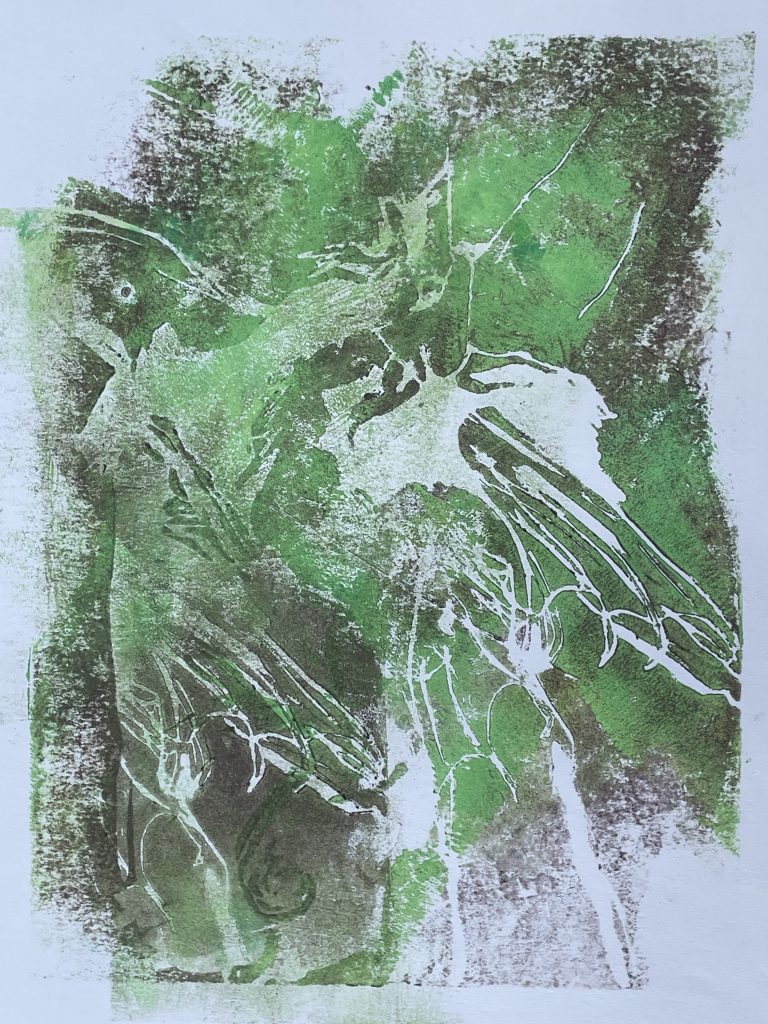 Weinblätter aus Drachenvorlage
