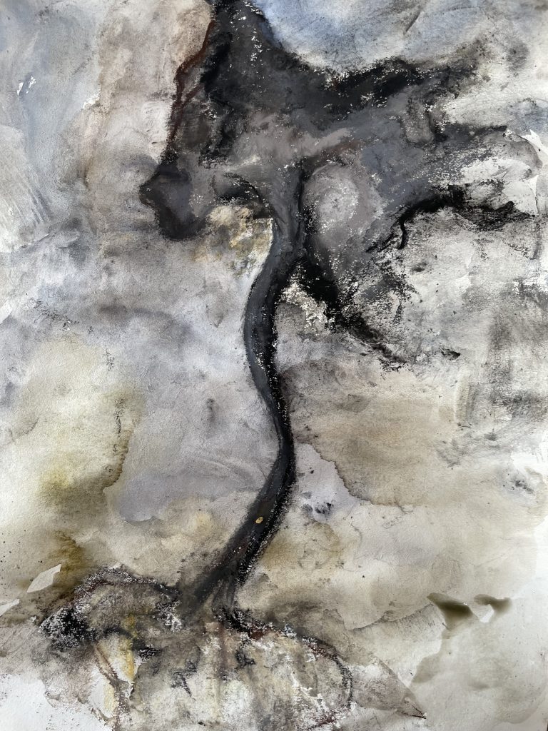 schwarzer Seaweed-Stengel