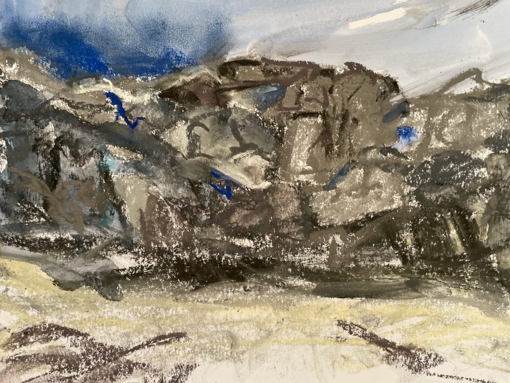 Steinmauer, Inishmaan, Pastell