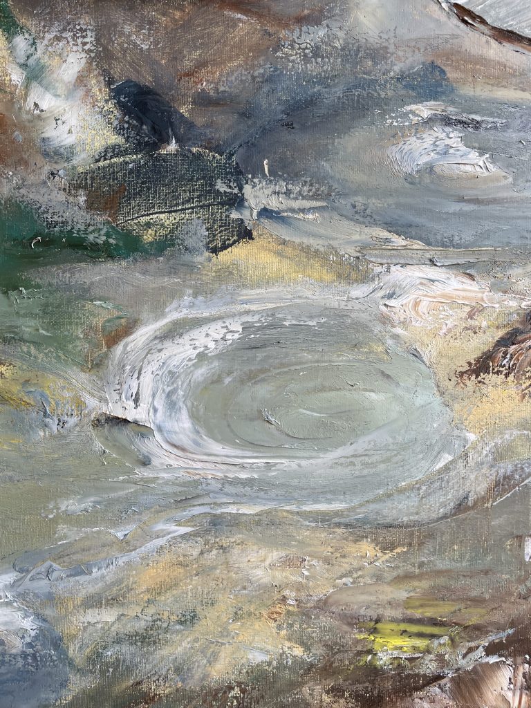 Schwefel, Sulphur, Ölmalerei, Island